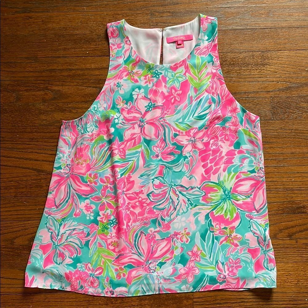 Lilly Pulitzer Lyle Hot On The Scene Swing Sleeveless Top